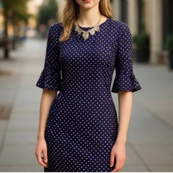 The Limited Polka Dot Sheath Dress Sz 6 - Picture 9 of 9